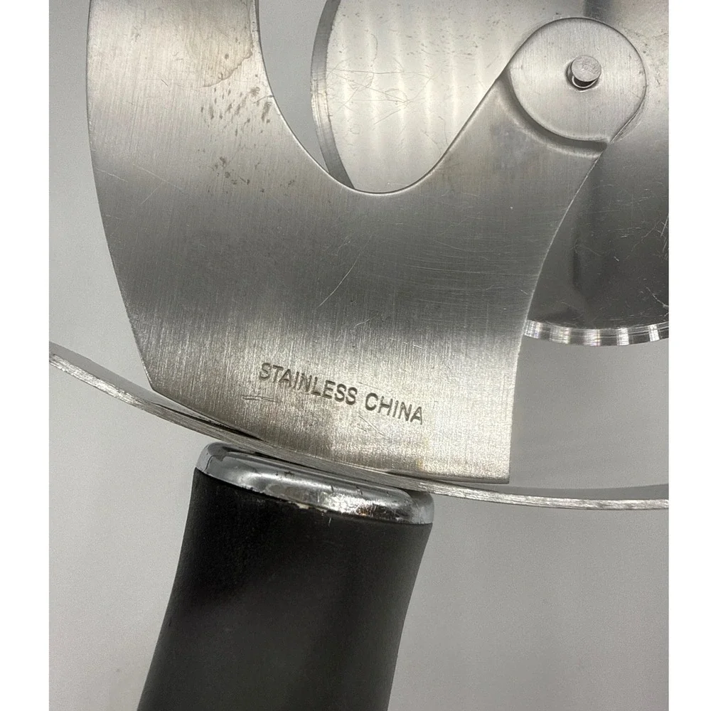 Stainless Steel Dual Wheel Pastry Cutter Pasta Pizza Slicer Fluted Straight Edge